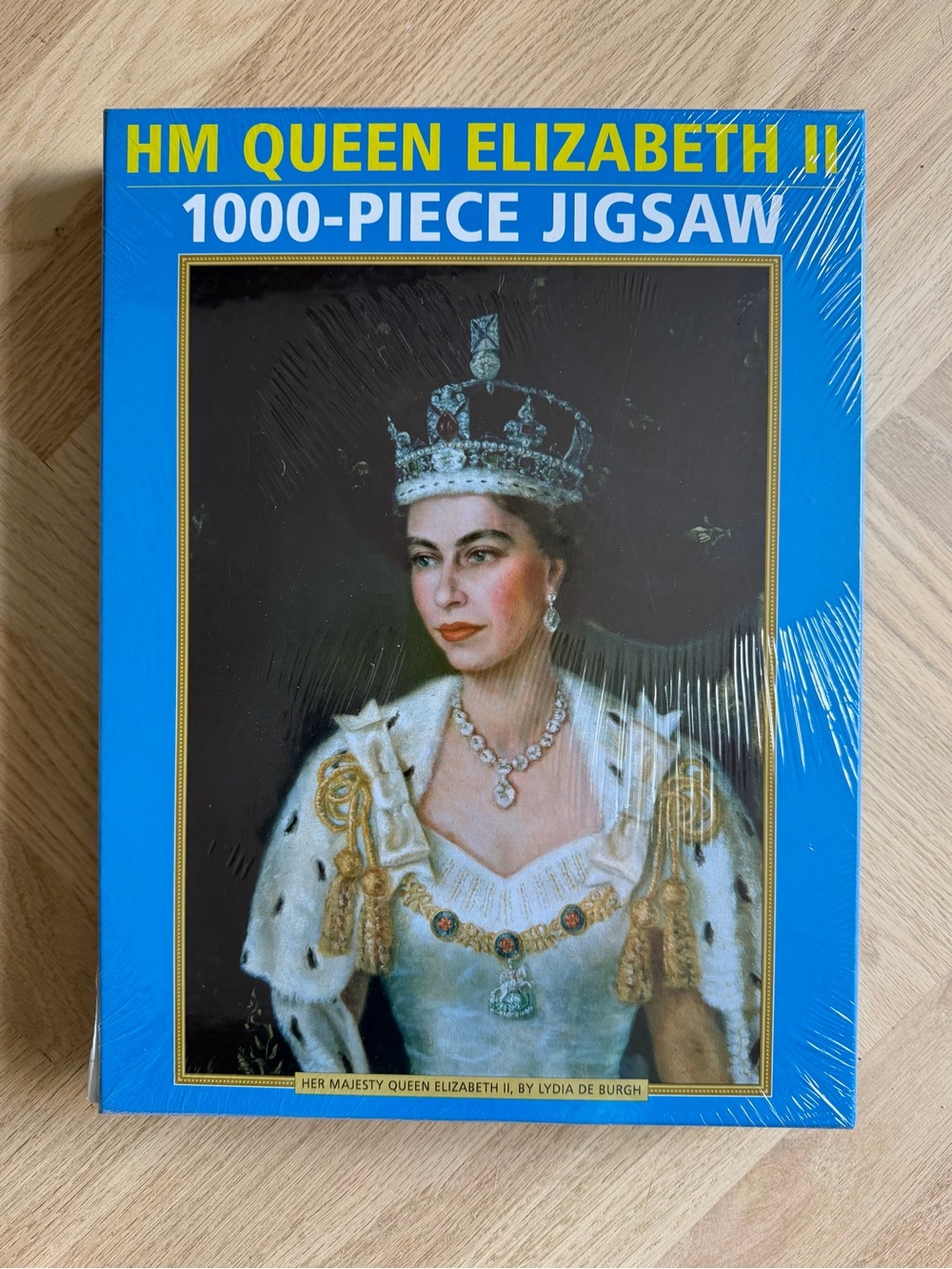 HM Queen Elizabeth II 1000-Piece Jigsaw Puzzle - Blue